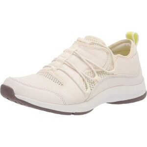 Ryka Kira Womens Cream Mesh Bungee Slip On Walking Sneakers Shoes Size 9M